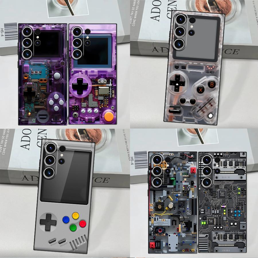 Gaming Console For Phone - Paarse gaming console telefoonhoesje voor Samsung