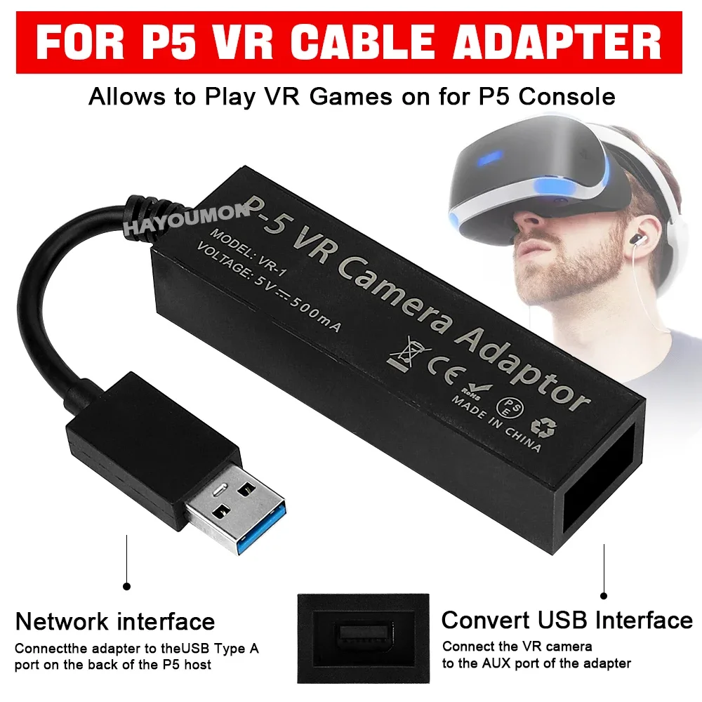PS5 VR-kabeladapter voor PS5 c - Gaming Console Buttons recensie en prijs